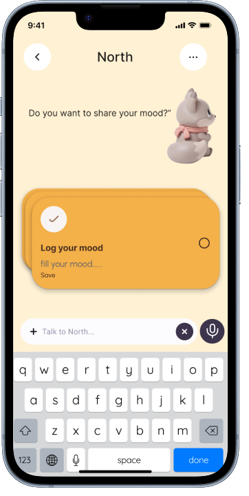 Mood tracking interaction