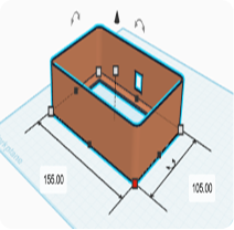 3D enclosure model